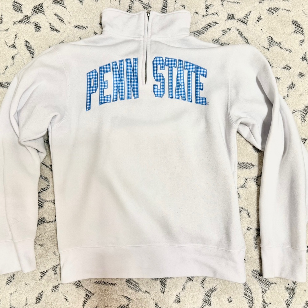 White Penn State Quarter-Zip Sweatshirt